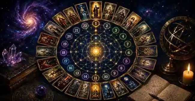 What Is Arcana in Destiny Matrix? Arcana Chart & Calculator Guide 3 Destiny Matrix Arcana Chart featuring 22 Major Arcana archetypes, sacred geometry, and spiritual energy patterns.