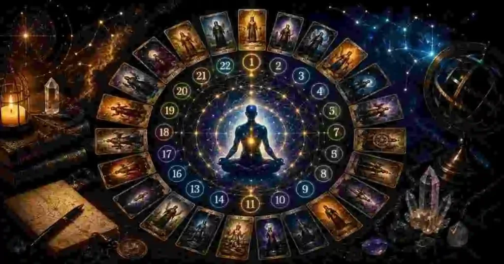 What Is Arcana in Destiny Matrix? Arcana Chart & Calculator Guide 2 Arcana Calculator chart displaying the 22 Major Arcana energies within the Destiny Matrix framework.